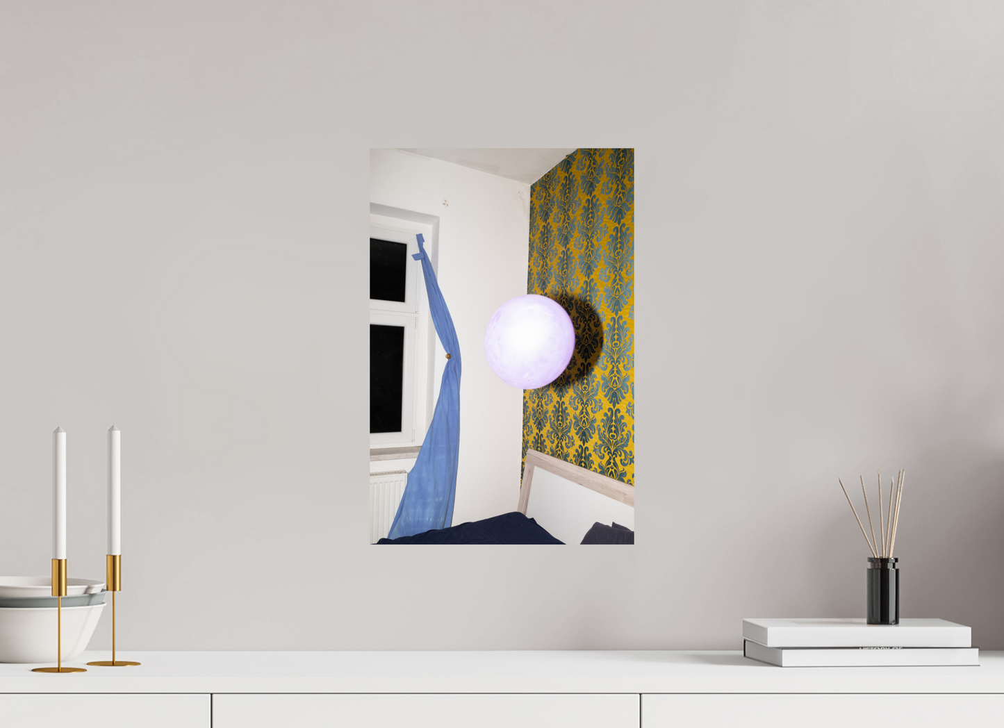 30 x 45 cm, Baryta unframed Falsk sol