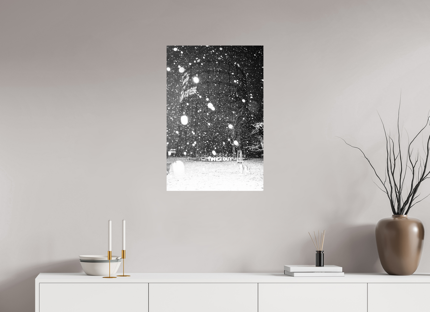 50 x 75 cm, Baryta unframed Gasometer