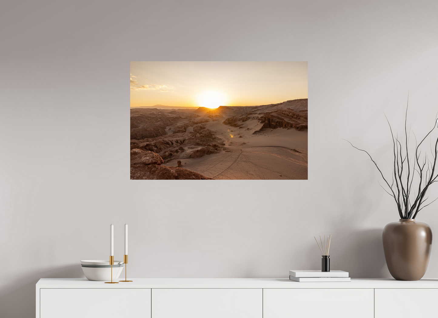 90 x 60 cm, Baryta unframed Atardecer