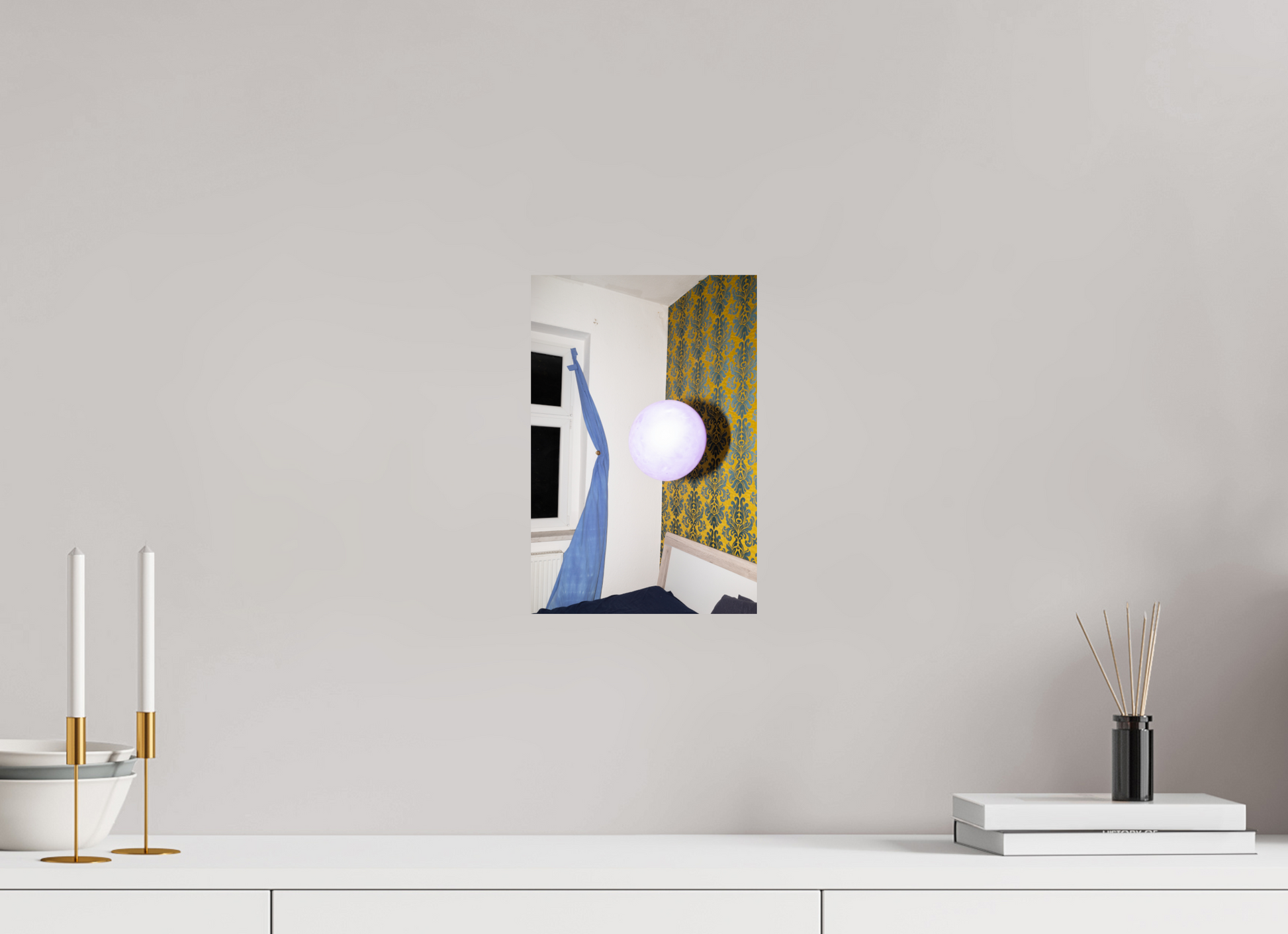 20 x 30 cm, Baryta unframed Falsk sol