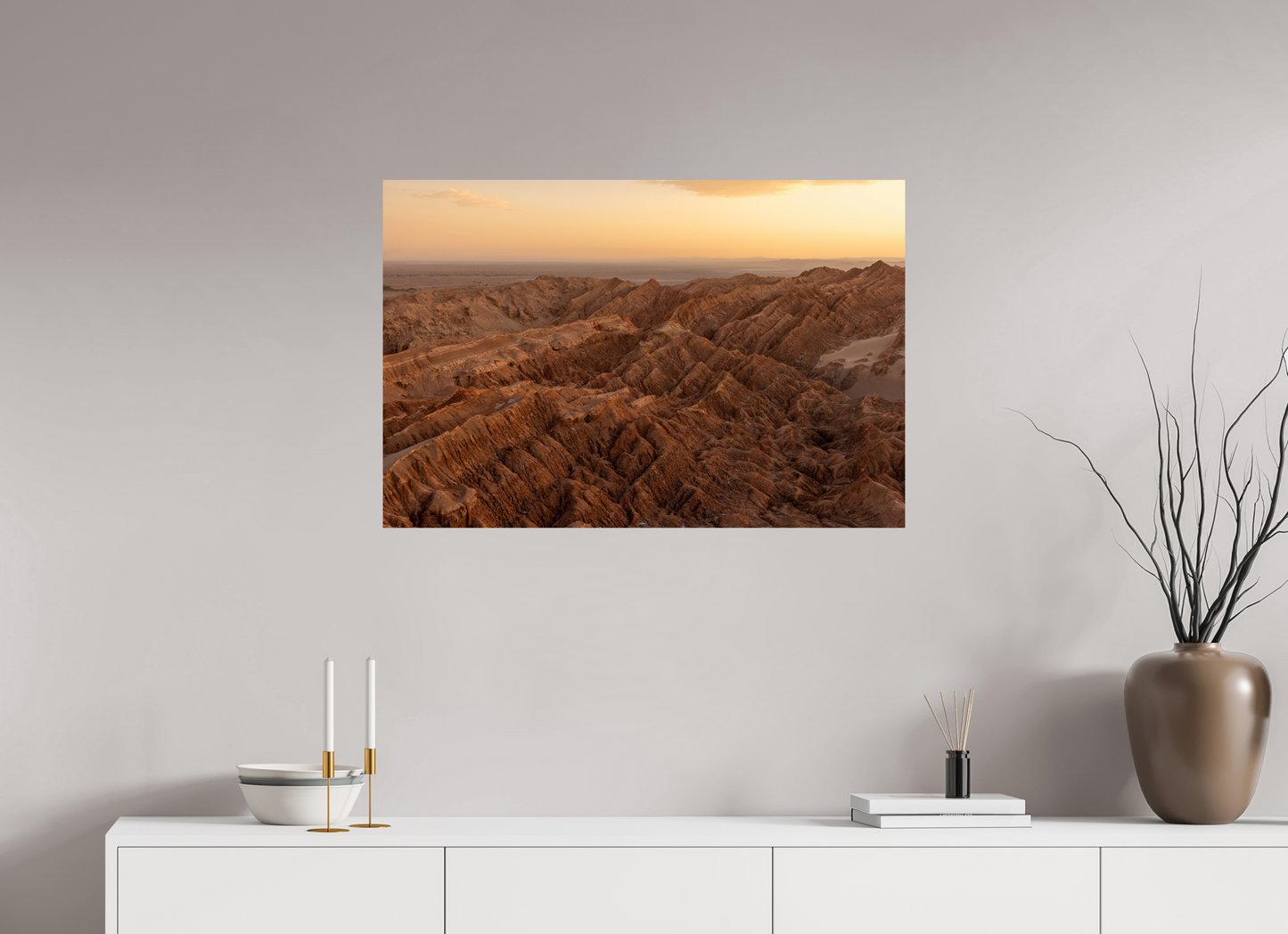 90 x 60 cm, Baryta unframed Valle de la Luna
