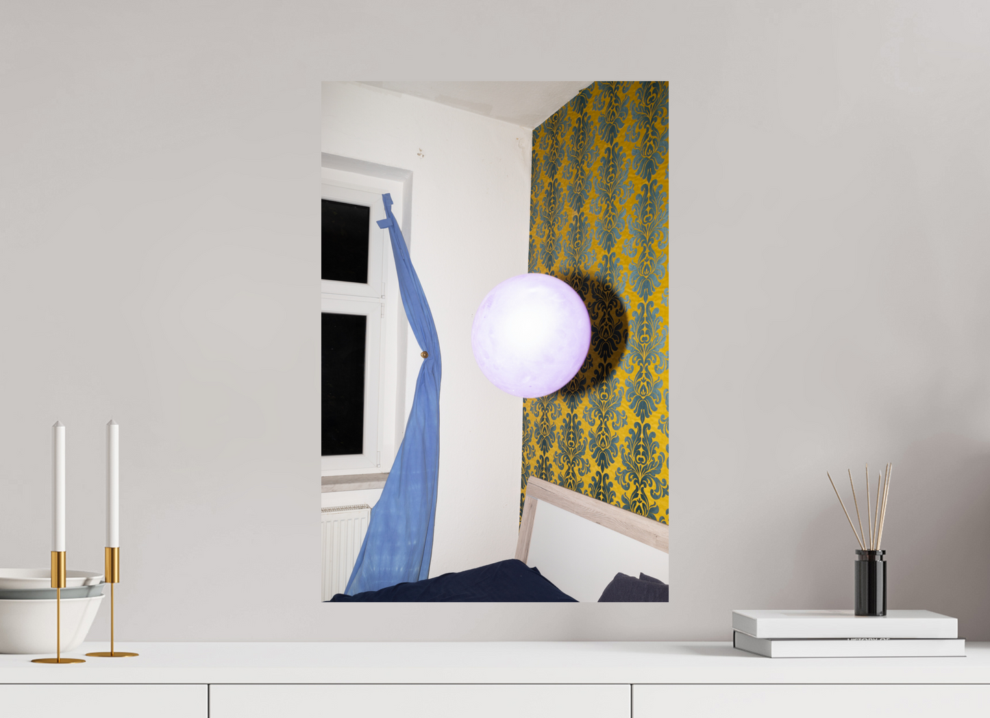 40 x 60 cm, Baryta unframed Falsk sol