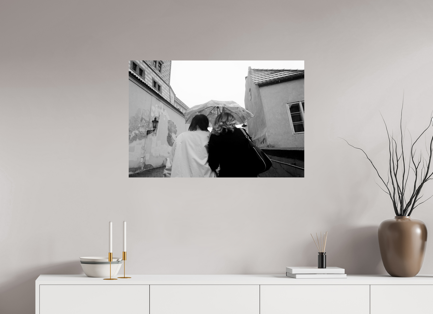 90 x 60 cm, Baryta unframed Opuestas