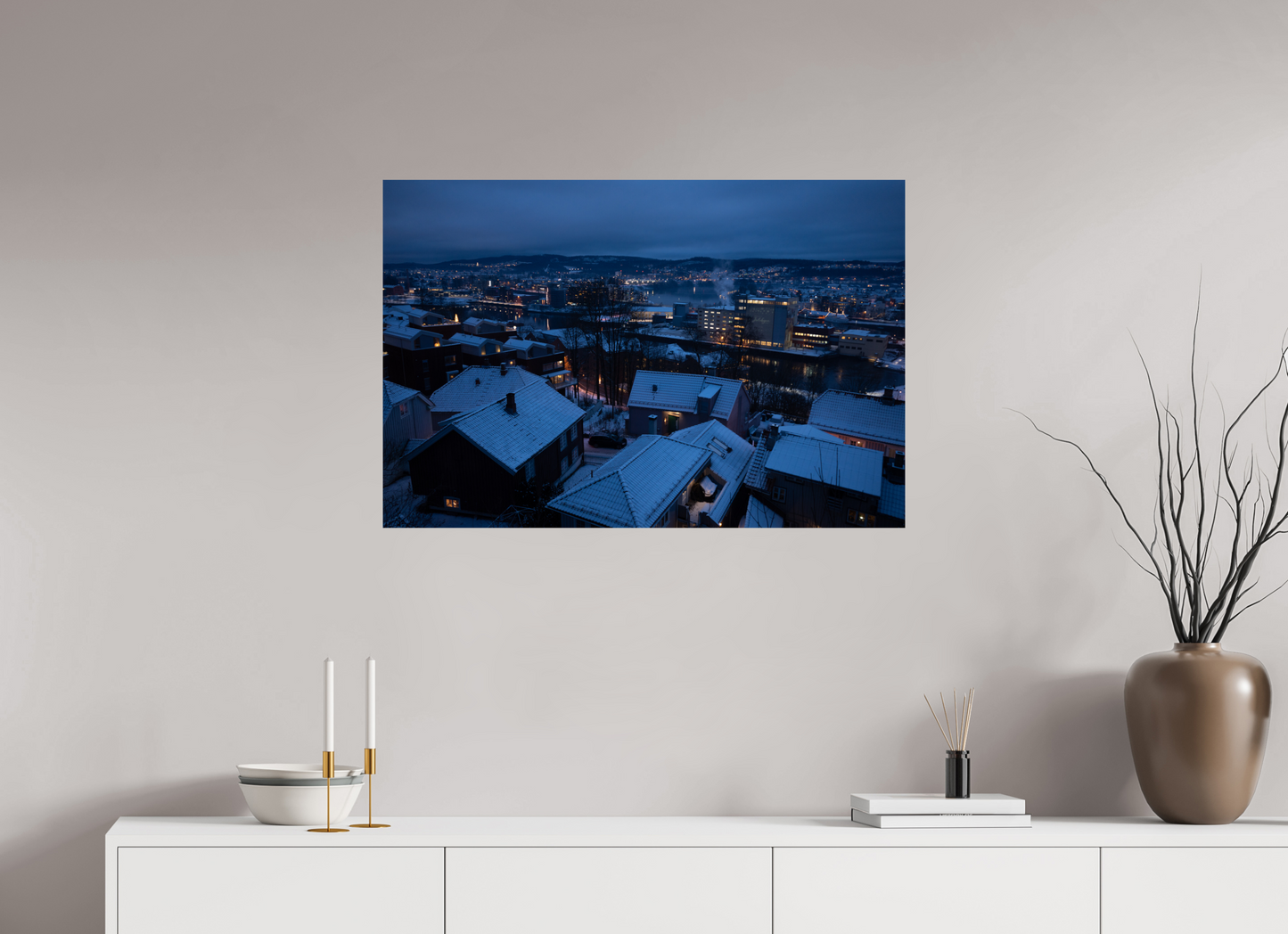 90 x 60 cm, Baryta unframed Utsiktspunkt